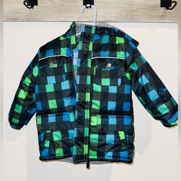 Wippette Other - Wippette Kids Blue and Green Plaid Jacket